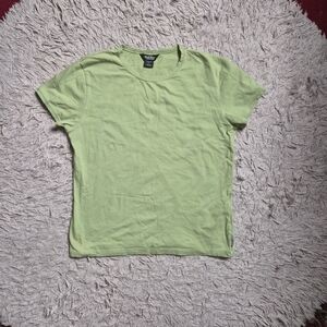 Womens Woolrich T Shirt Tee Top Shirt Green Size XL Extra Large Cotton Spandex ✨